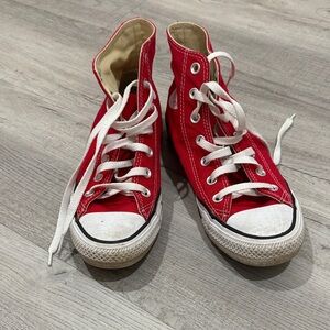 Red High-Top Sneakers